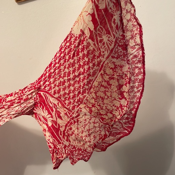 LIKE NEW FADED GLORY AUTHENTIC BOHO SHEER COOL TIE TOP BLOUSE - Picture 3 of 6